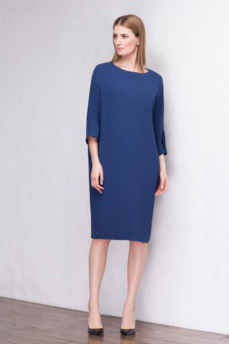Платье, цвет темно-синий, 11040-4124/47 - фото
