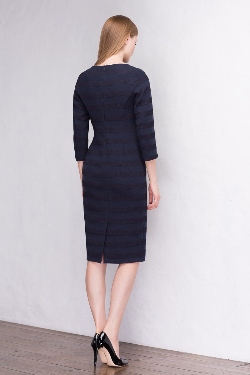 Платье, цвет темно-синий, 11054-2202/47 - фото