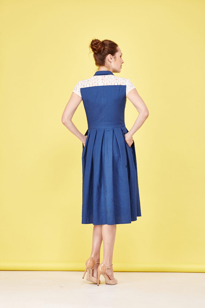 Платье, цвет джинс, 10933-1550/58 - фото