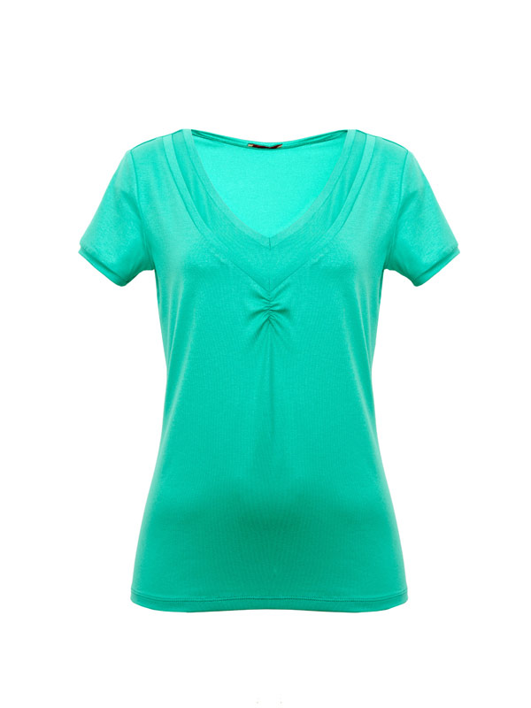Блуза, цвет бирюзовый, 07322-1287/12 - фото