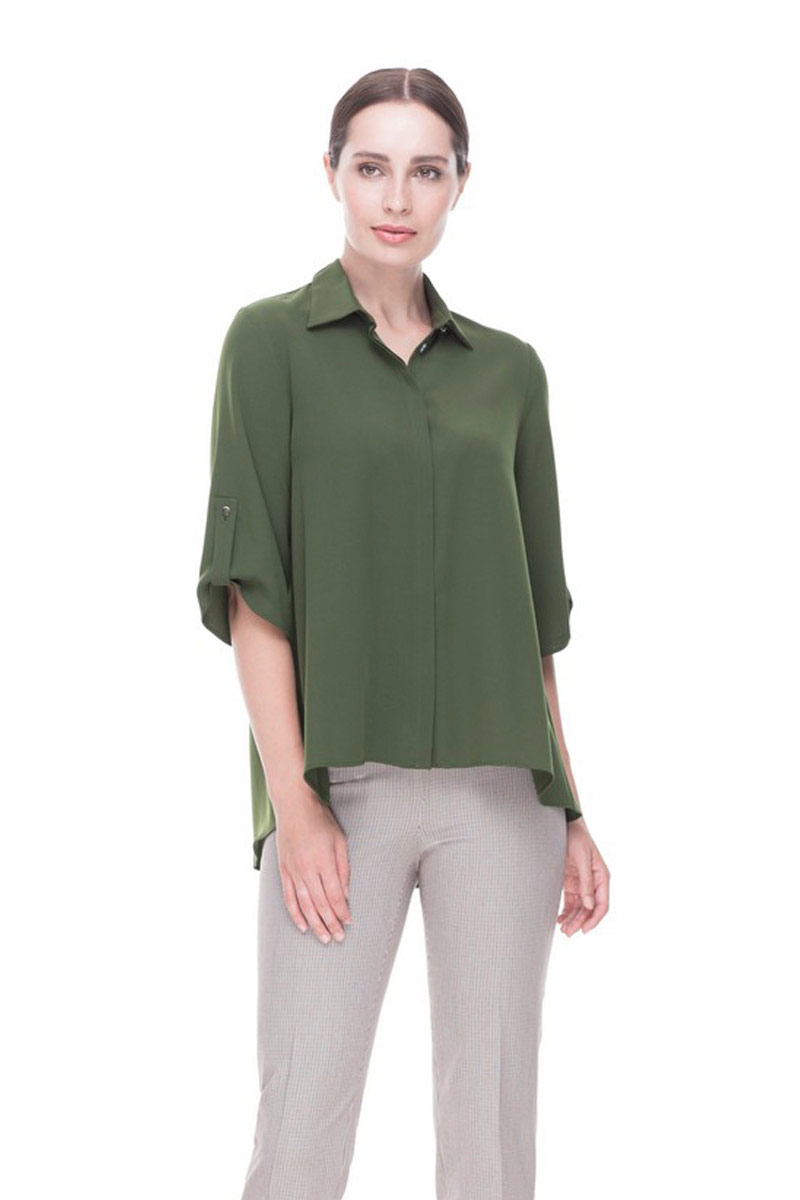 Блуза, цвет зеленый, 13118-2175/33 - фото