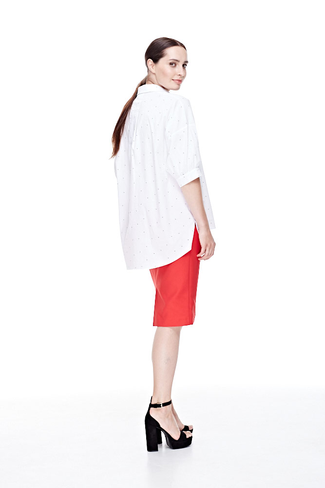 Блуза, цвет белый, 13121-4105/5 - фото