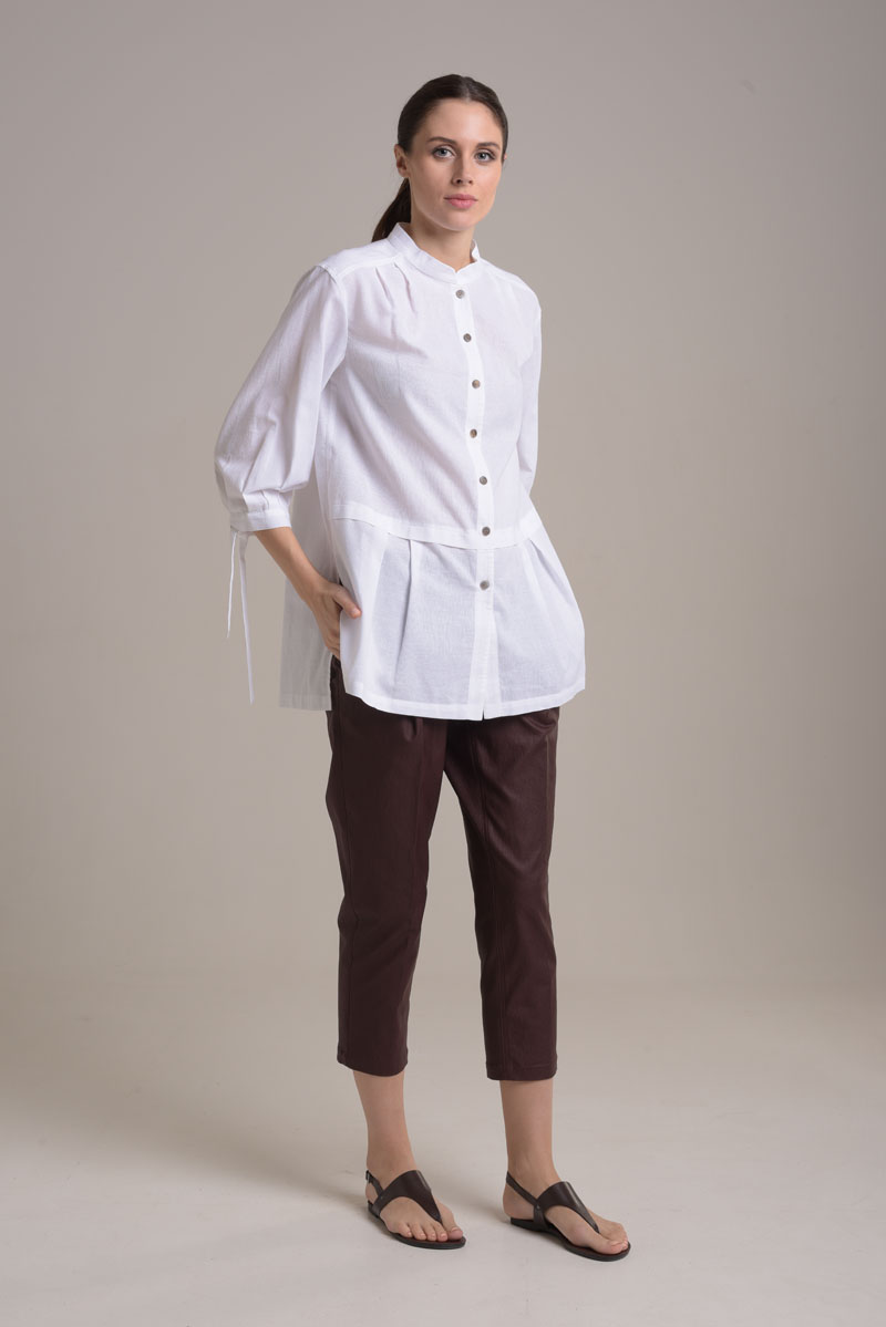 Блуза, цвет белый, 16063-944/5.118 - фото