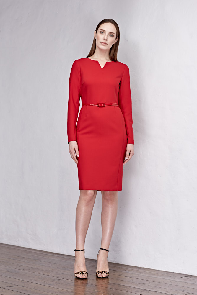 Платье, цвет красный, 11053-2198/6 - фото