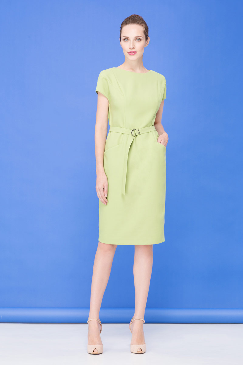 Платье, цвет оливковый, 10910-2096/59 - фото
