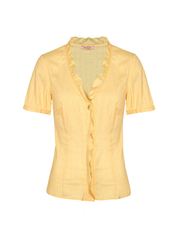 Блуза, цвет желтый, 03637-1477/20 - фото