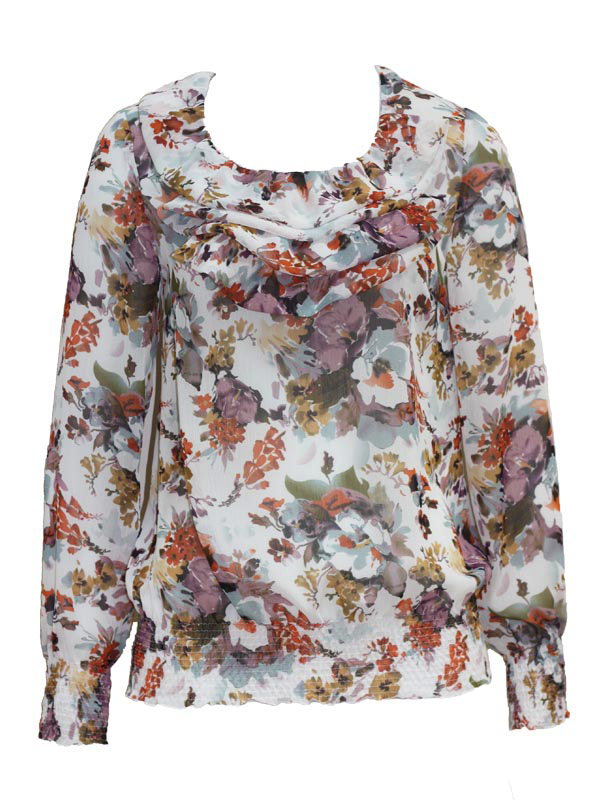 Блуза, цвет терракотовый, 03591-1435/31 - фото