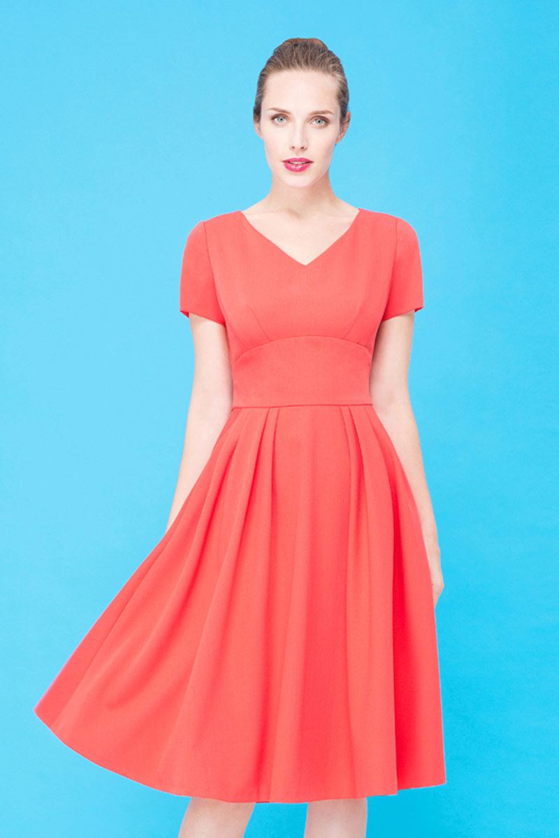 Платье, цвет коралловый, 10920-2097/38 - фото