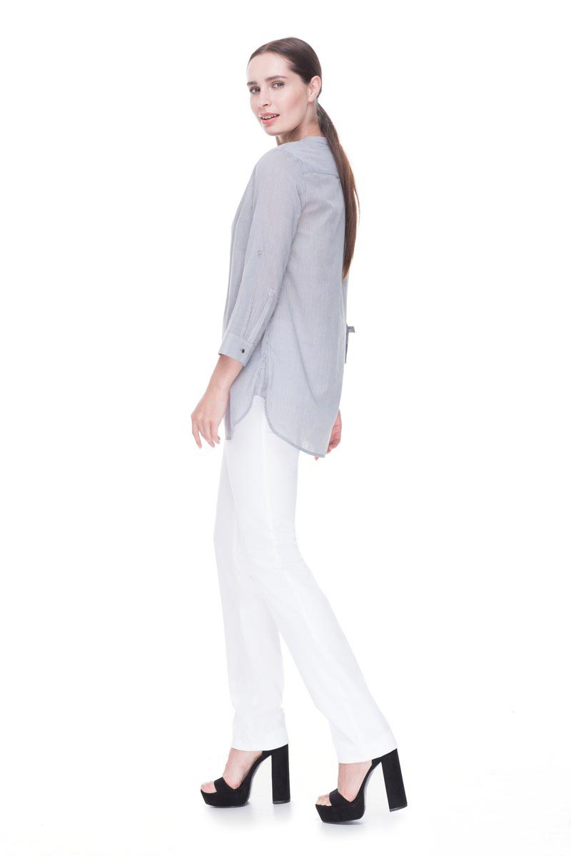 Блуза, цвет серый, 13129-4096/4 - фото