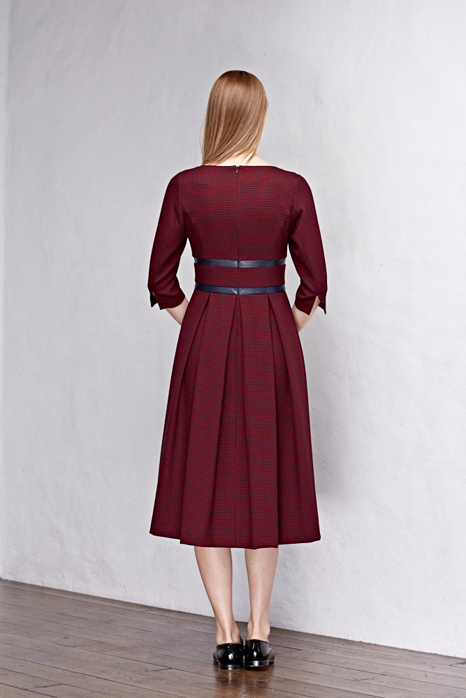 Платье, цвет бордо, 11057-2203/9 - фото