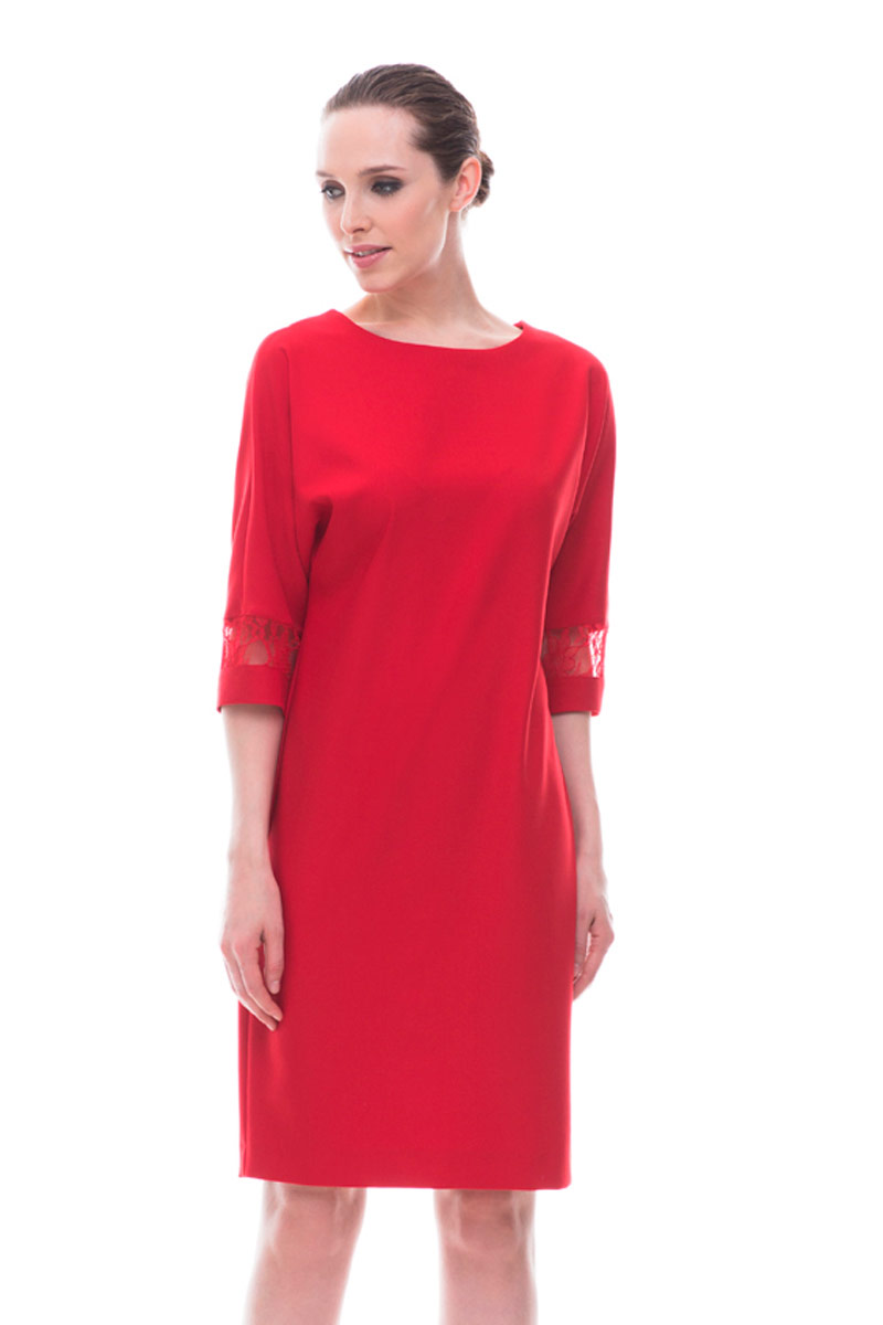 Платье, цвет красный, 10948-2091/6 - фото
