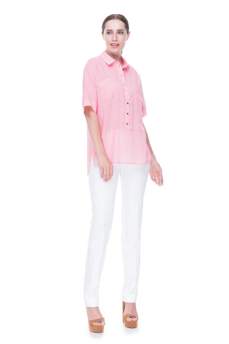 Блуза, цвет ярко-розовый, 13128-4096/10 - фото