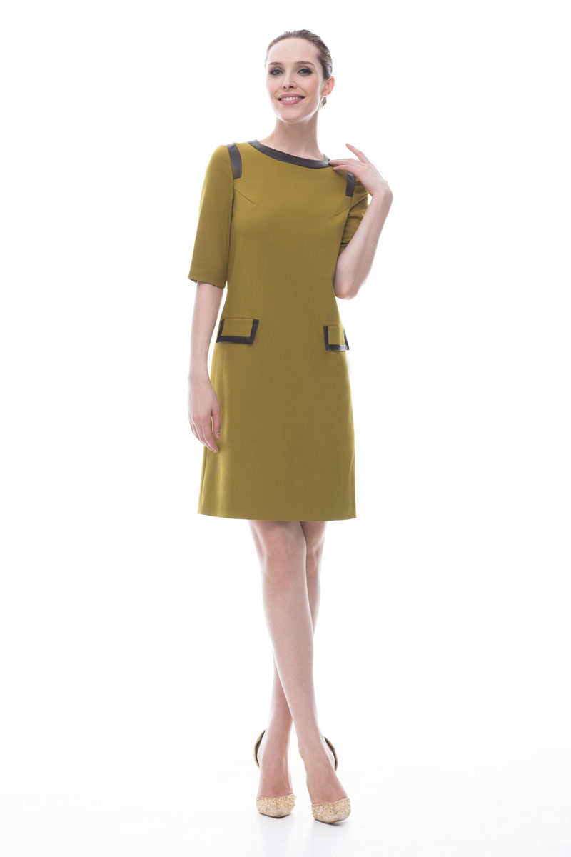 Платье, цвет оливковый, 10968-2120/59 - фото