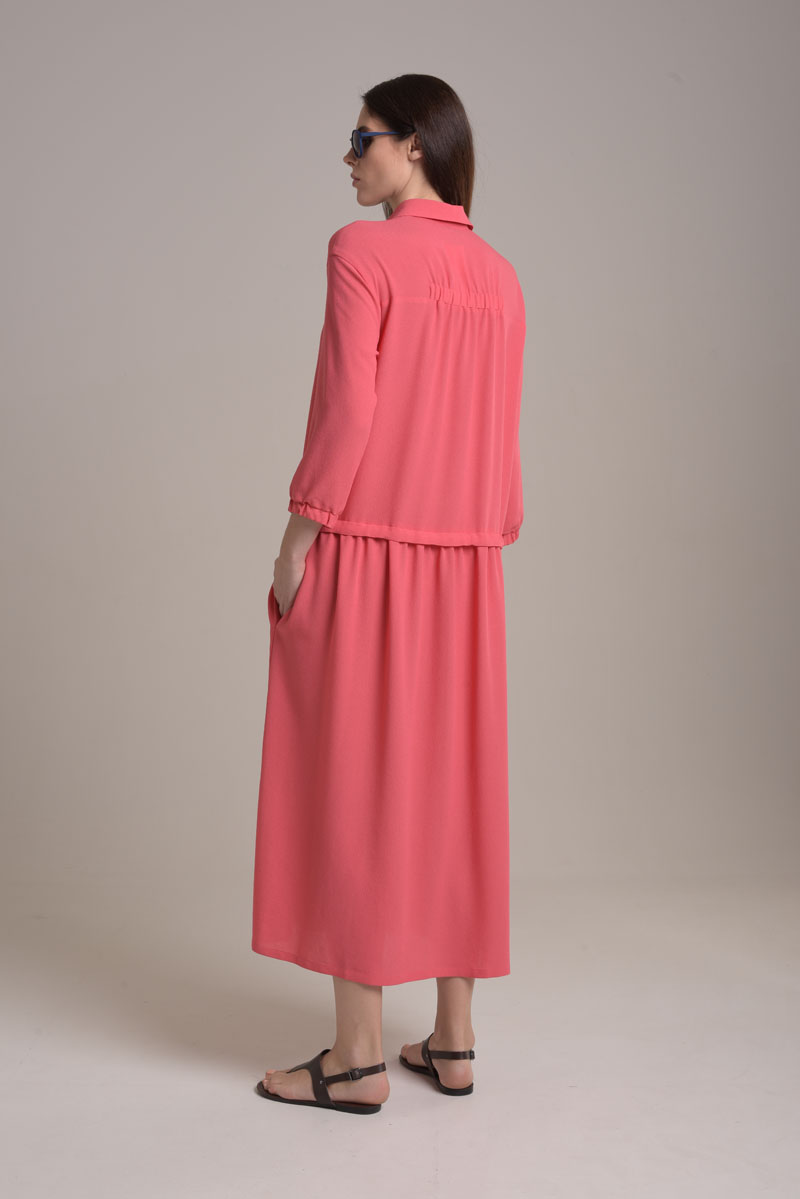 Платье, цвет коралловый, 15063-4143/38.118 - фото