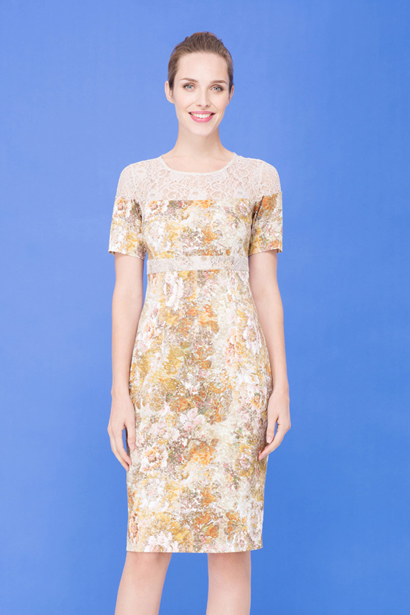 Платье, цвет фисташковый, 10906-1539/45 - фото