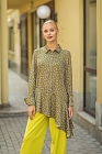 Блуза, цвет оливковый, 13401-4284/59 - фото 4