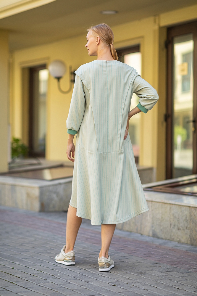 Платье, цвет оливково-серый, 11469-2402/59 - фото