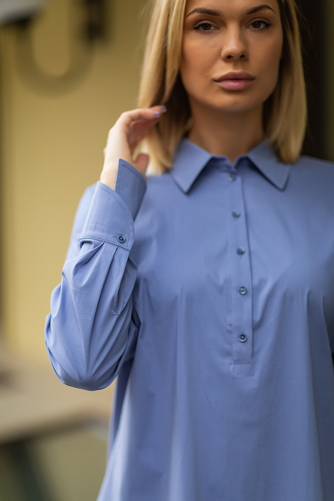 Блуза женская, Цвет: небесно-голубой - фото