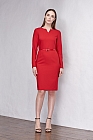 Платье, цвет красный, 11053-2198/6 - фото 1