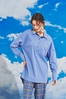 Блуза, цвет небесно-голубой, 13396-1645/19 - фото 3