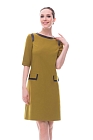 Платье, цвет оливковый, 10968-2120/59 - фото 1