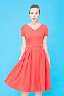 Платье, цвет коралловый, 10920-2097/38 - фото 1