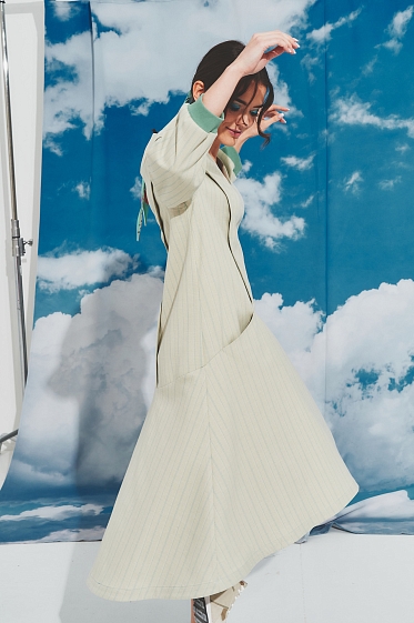 Платье женское, Цвет: оливково-серый - фото