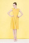 Платье тек., Цвет: жёлтый - фото 1
