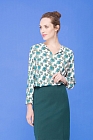 Блуза, цвет зеленый, 13067-4073/51 - фото 1