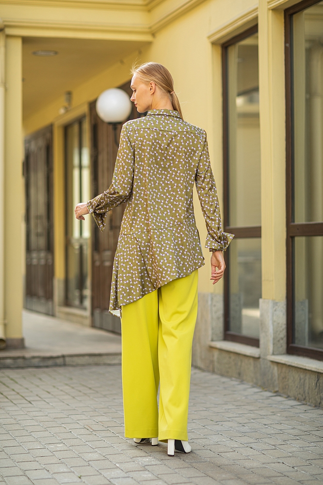 Блуза, цвет оливковый, 13401-4284/59 - фото