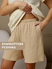 Пижама женская, Цвет: бежевый. винтажный принт охра - фото 6