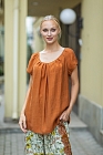 Блуза, цвет медно-коричневый, 13403-4299/28 - фото 3