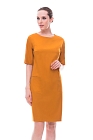 Платье, цвет горчичный, 10964-2071/34 - фото 1